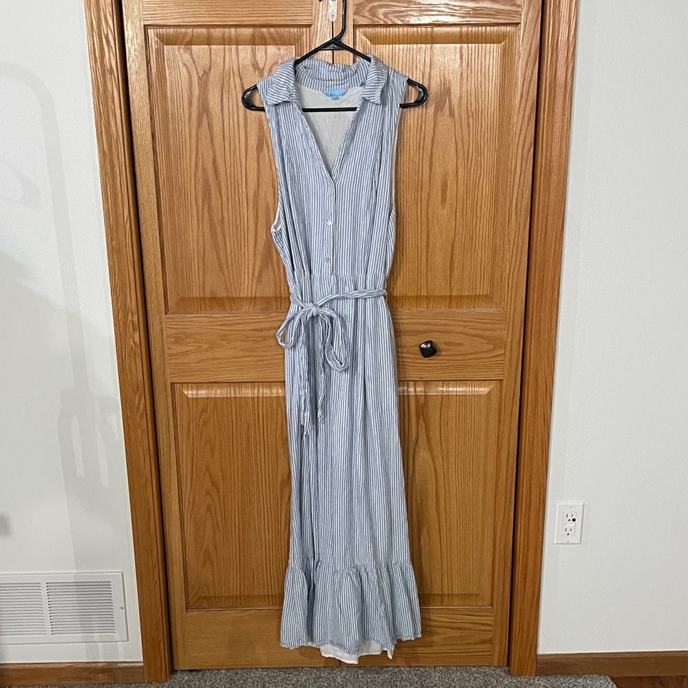 Draper James Striped Sleeveless Maxi Dress - XL